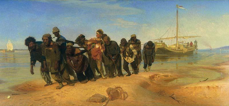 Ilya Repin Burlaks on Volga, Germany oil painting art